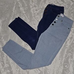 4/$20- Stylish Women's Blue Jeans Light And Dark Jean Set